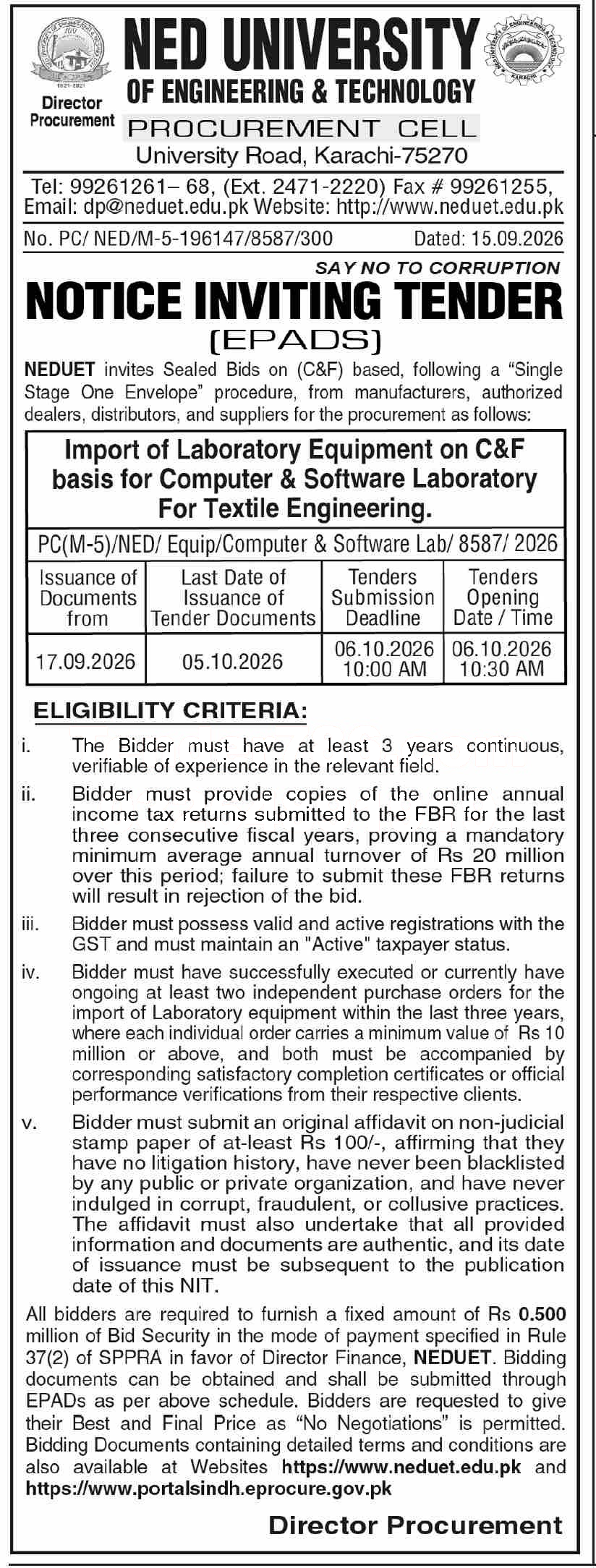 Tender Document