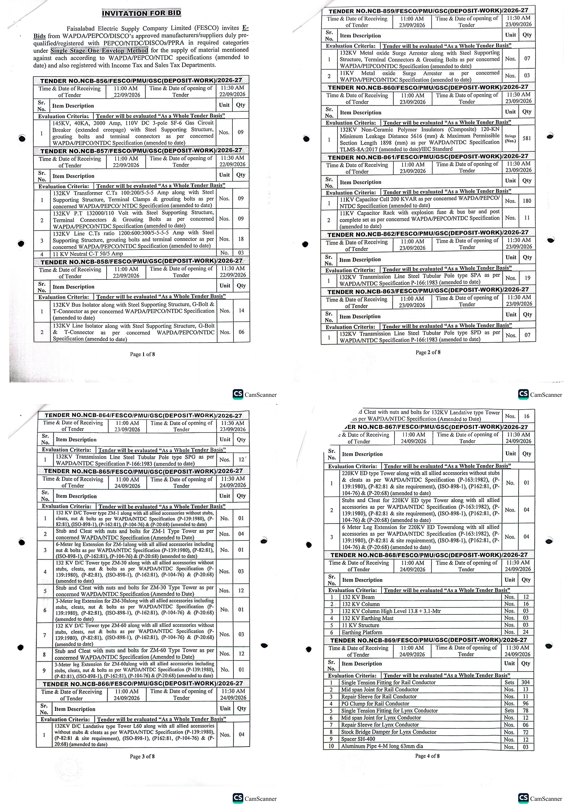 Tender Document