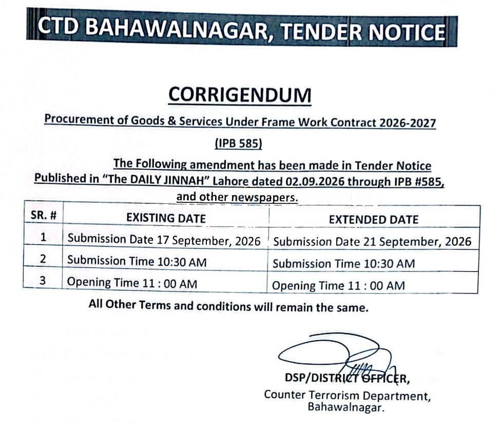 Tender Document