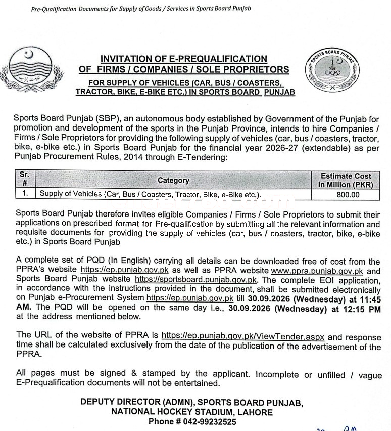 Tender Document