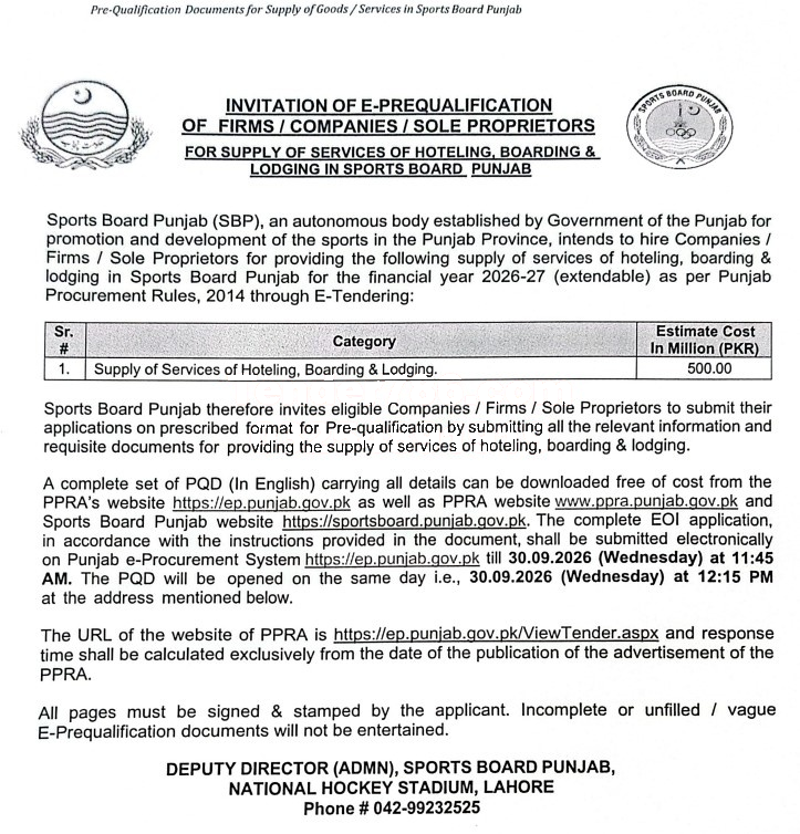 Tender Document