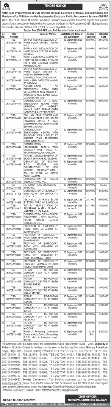 Tender Document