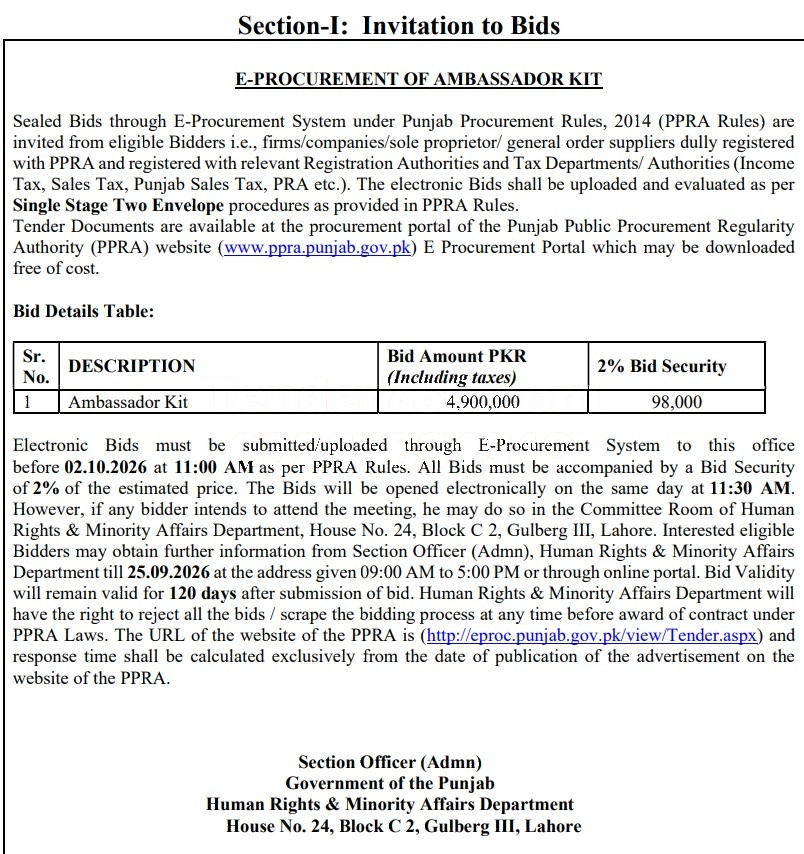 Tender Document