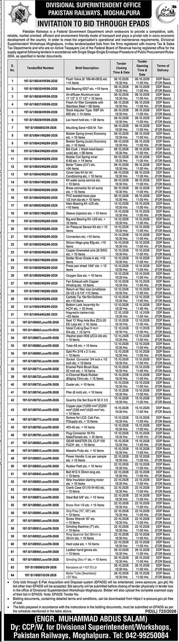Tender Document