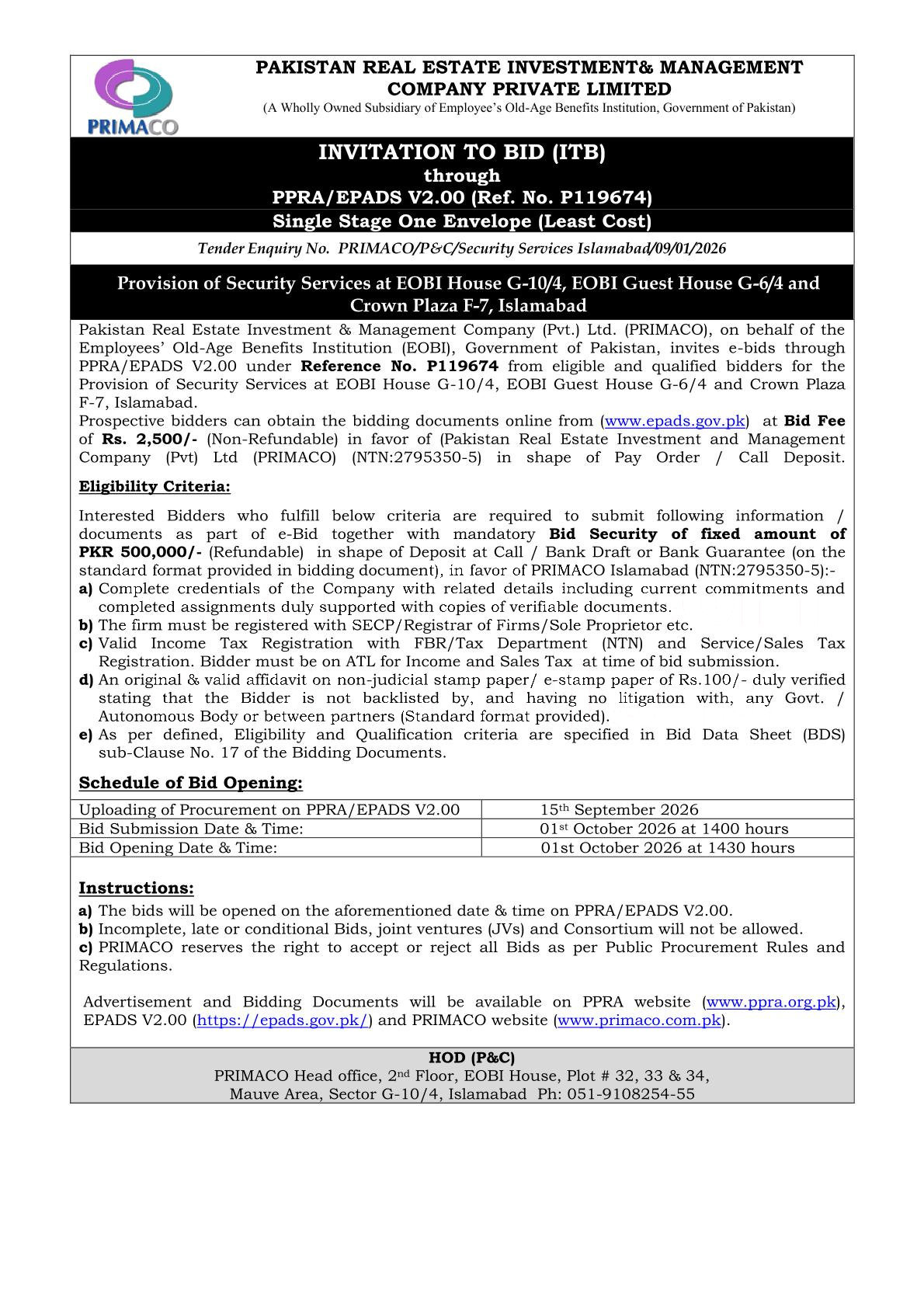 Tender Document