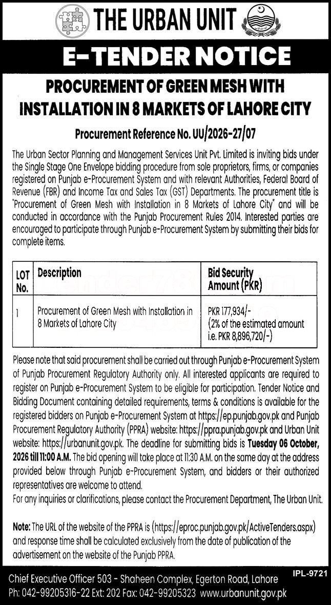 Tender Document