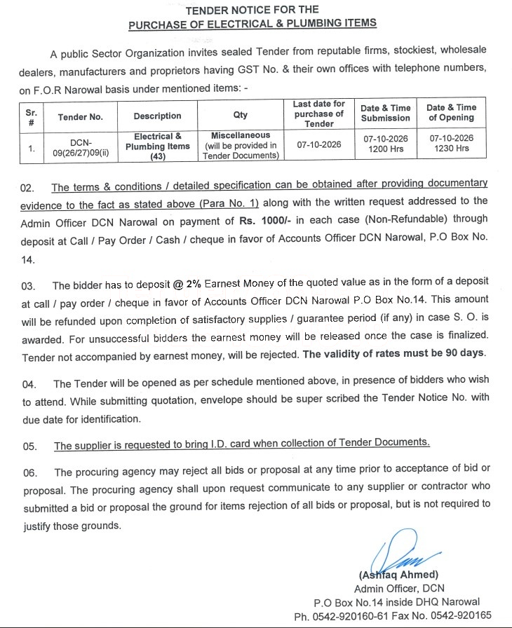 Tender Document