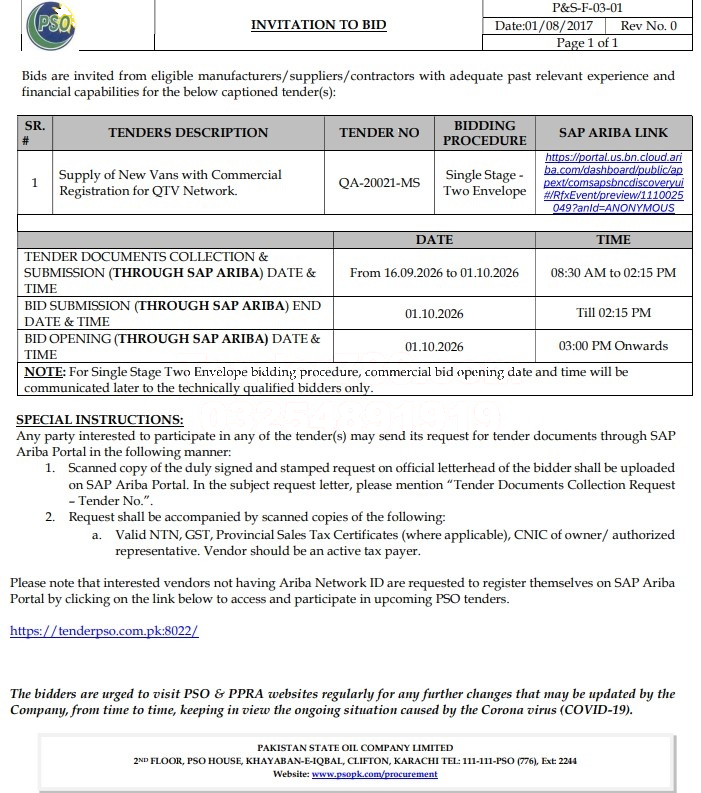 Tender Document