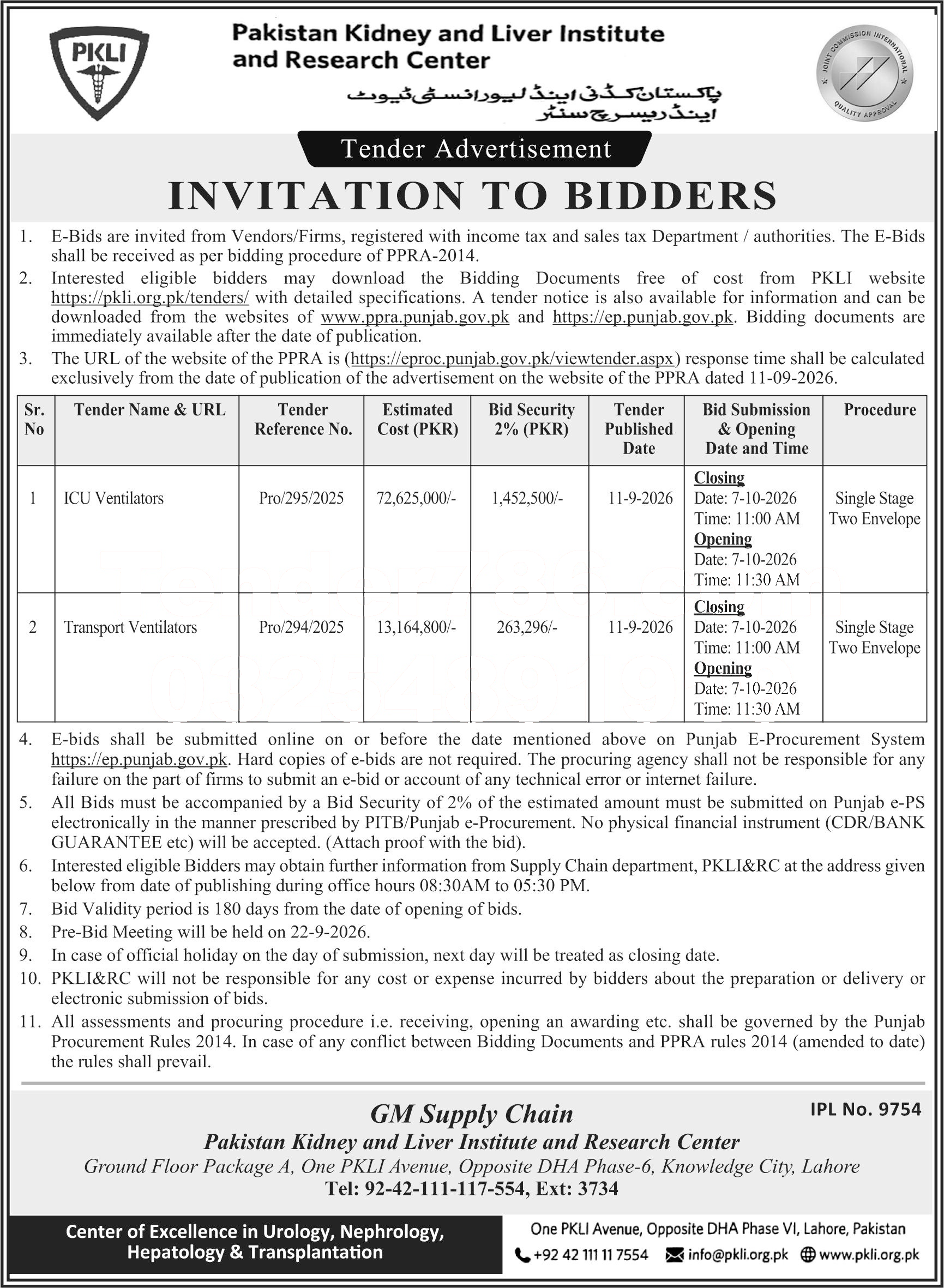 Tender Document