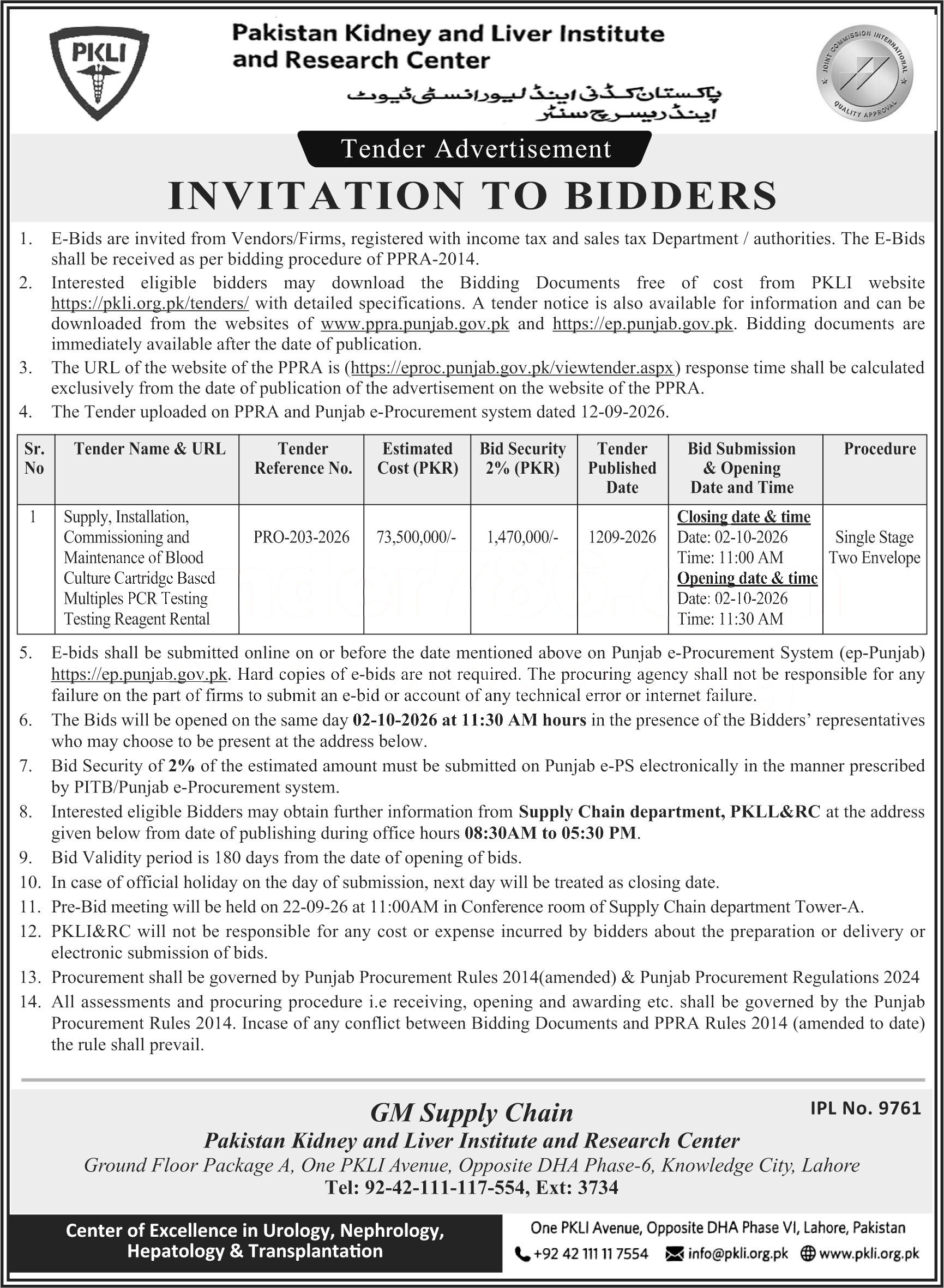 Tender Document