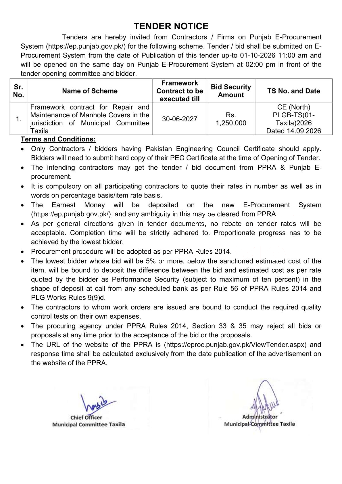 Tender Document