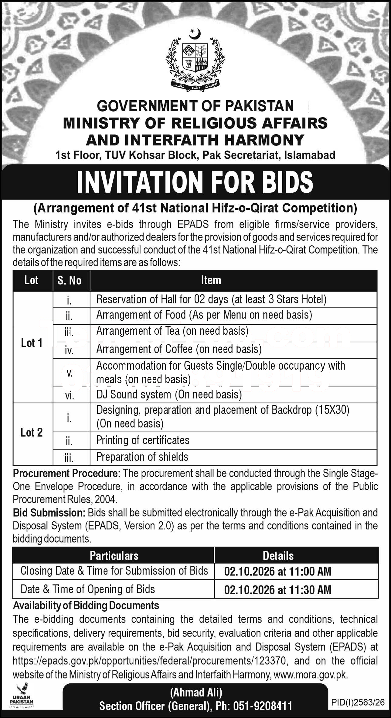 Tender Document