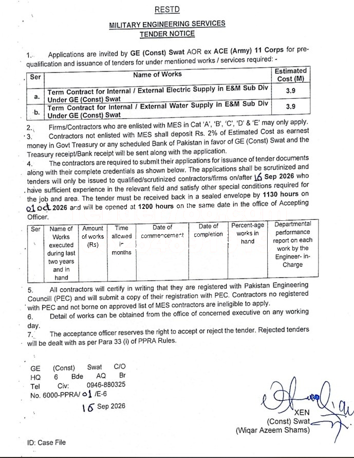Tender Document