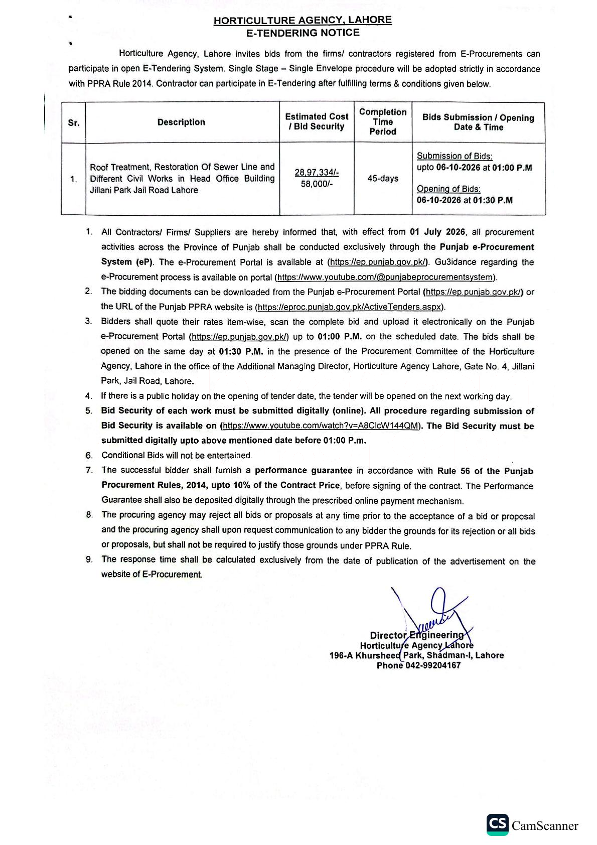 Tender Document