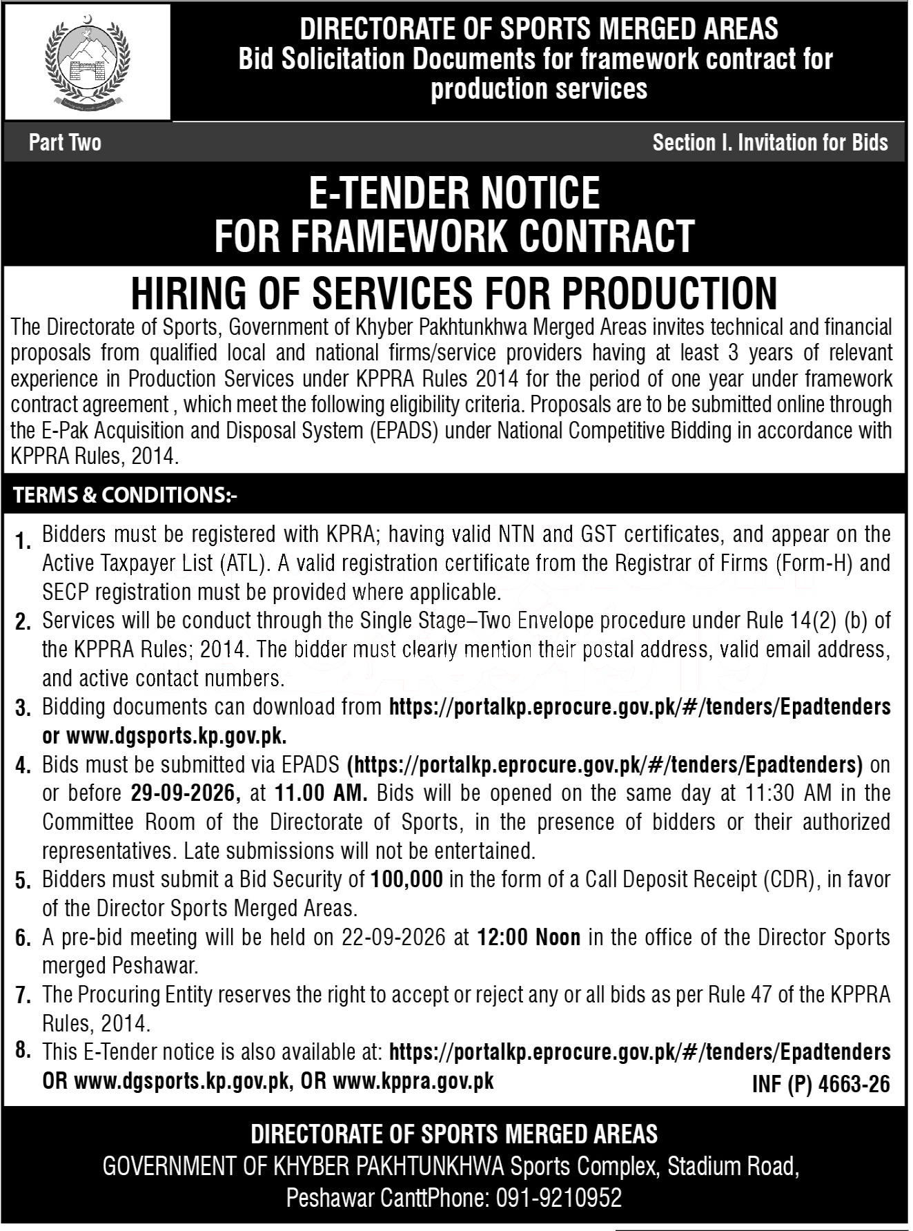 Tender Document