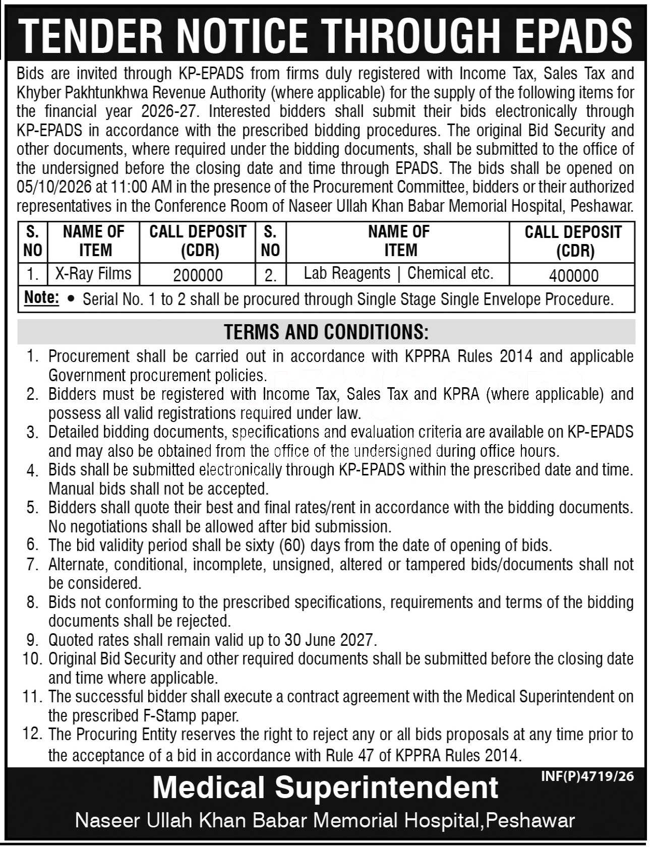 Tender Document