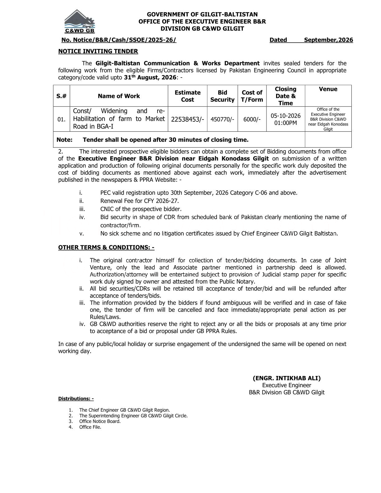 Tender Document
