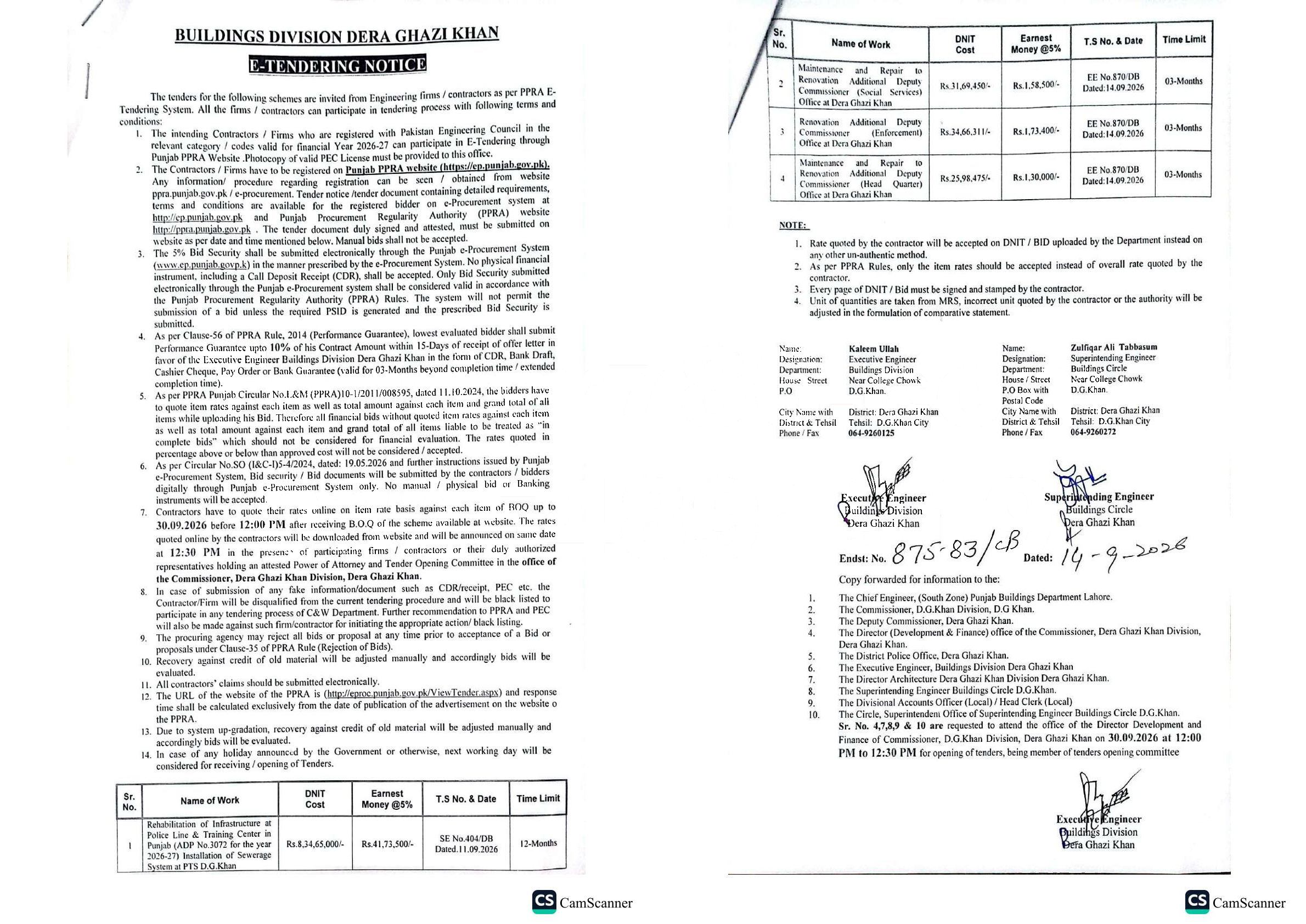 Tender Document