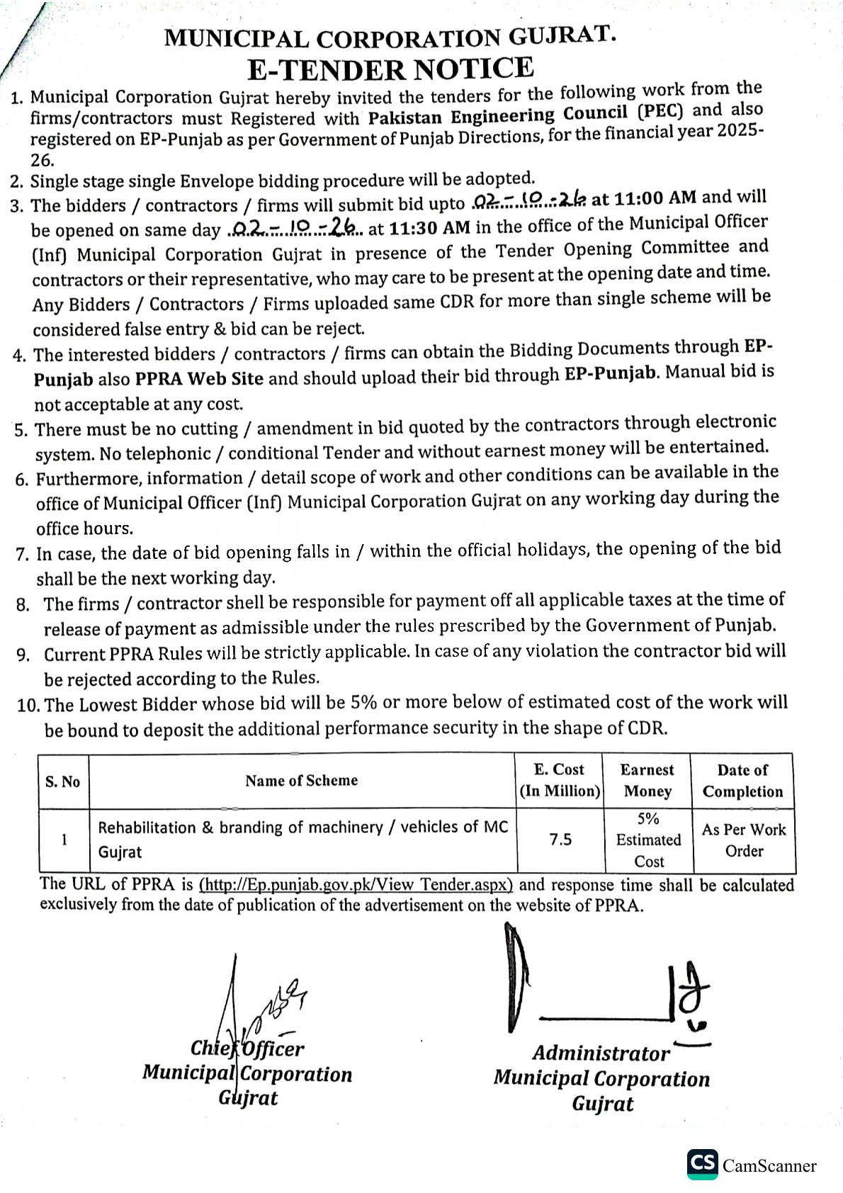 Tender Document