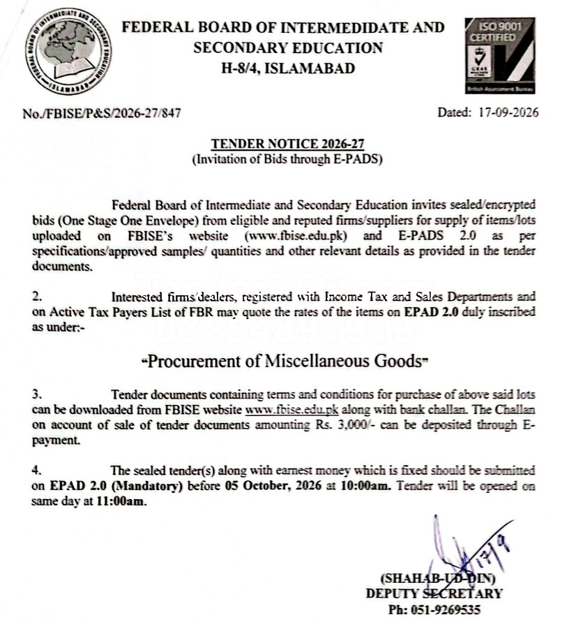 Tender Document