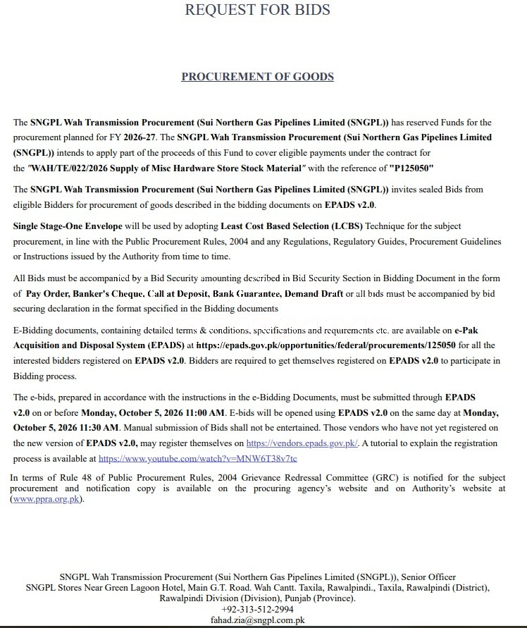 Tender Document
