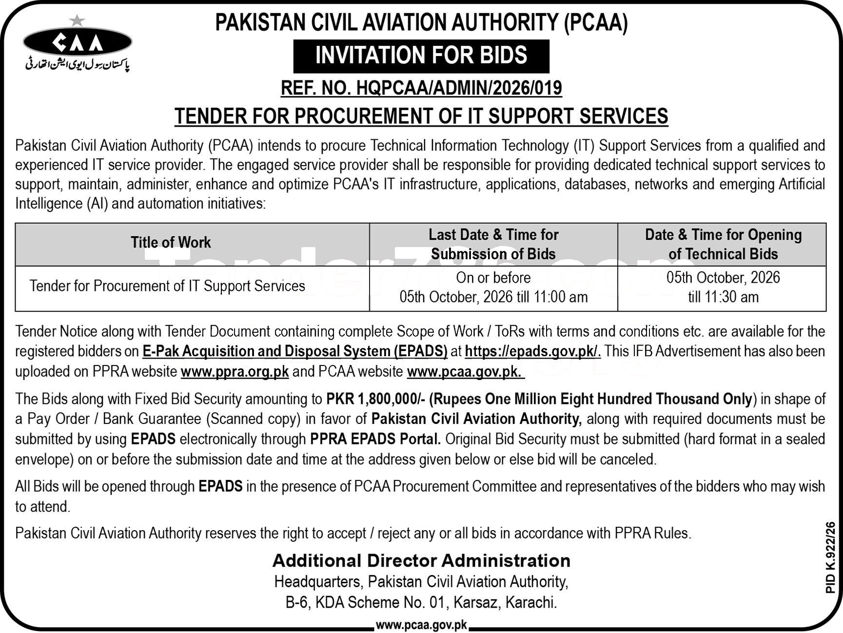 Tender Document