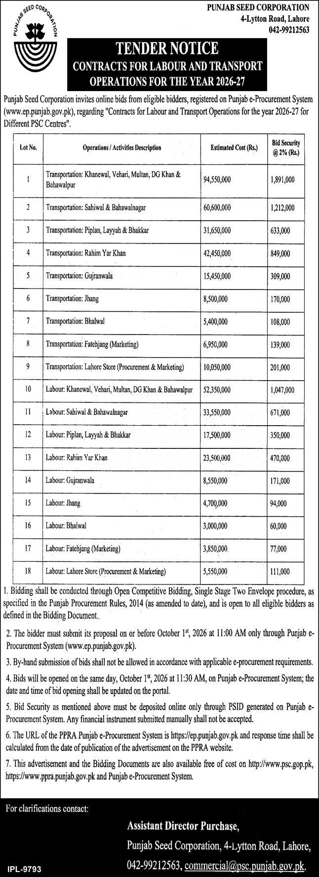 Tender Document