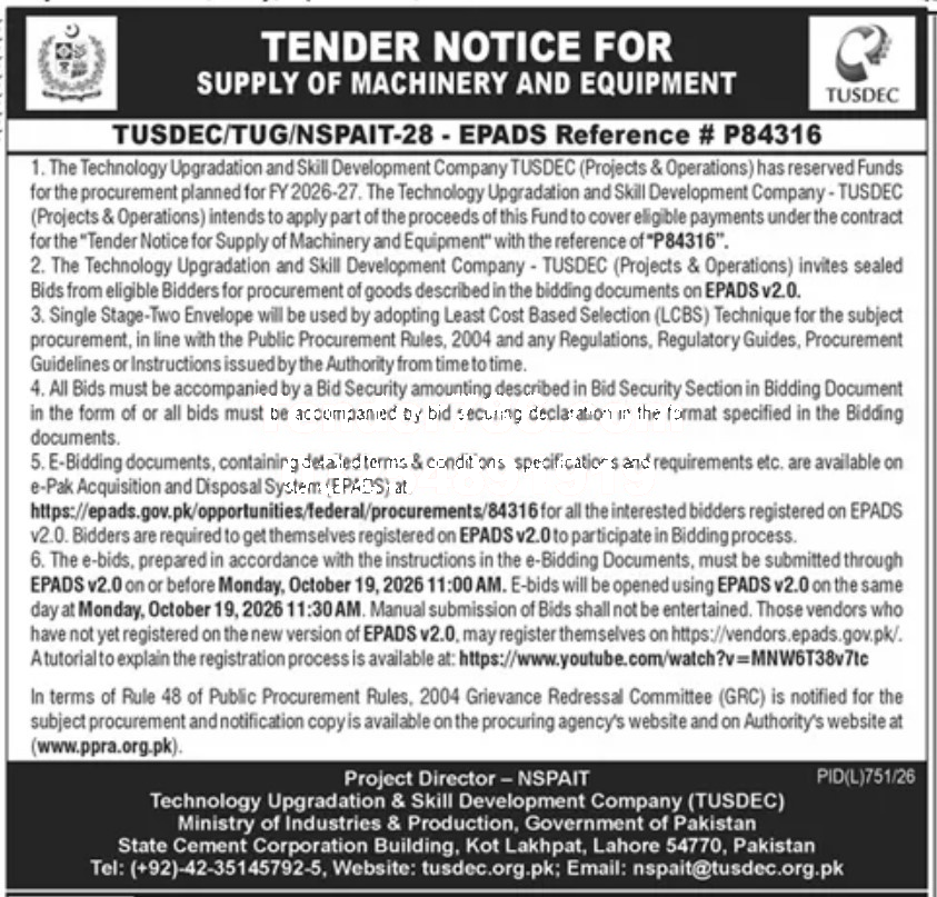 Tender Document