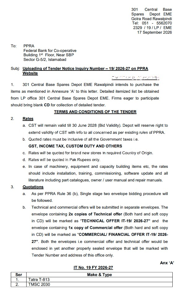 Tender Document