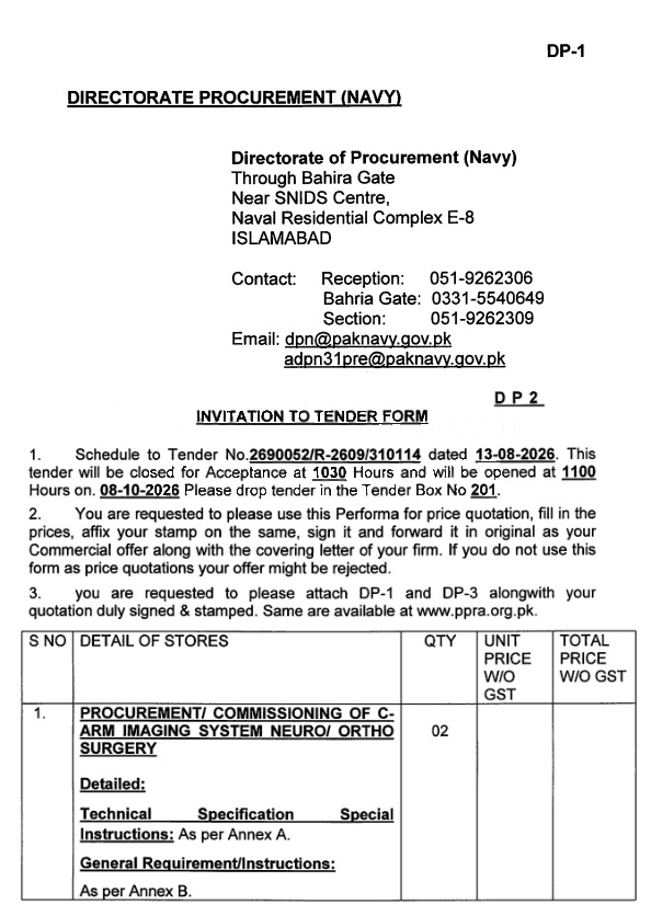 Tender Document