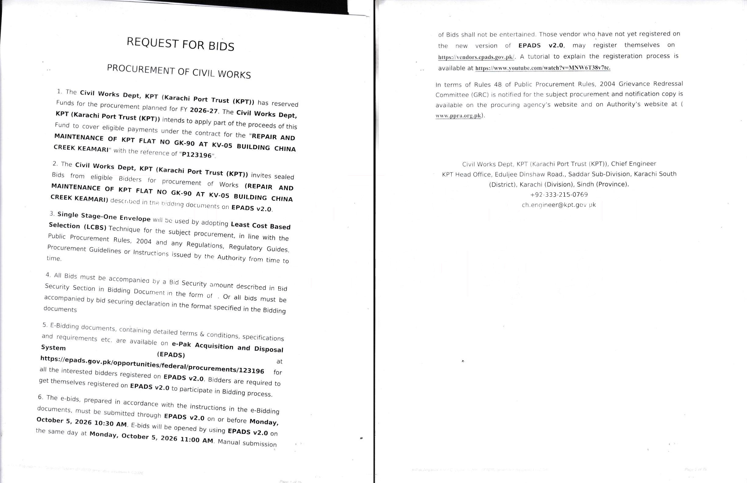 Tender Document