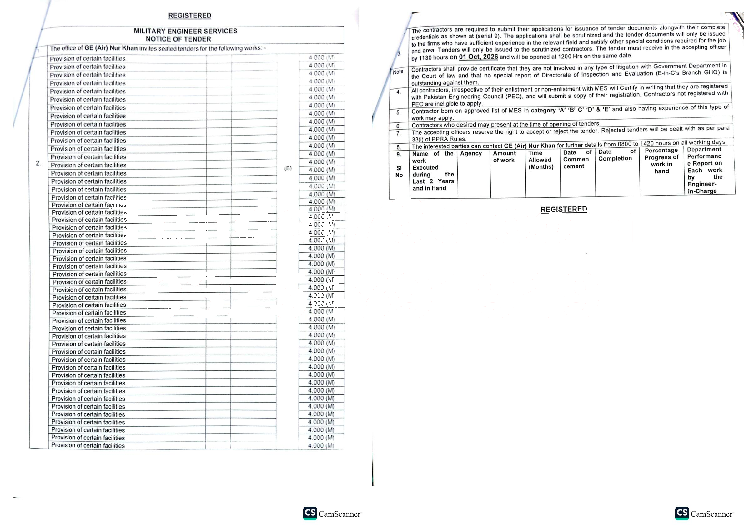 Tender Document