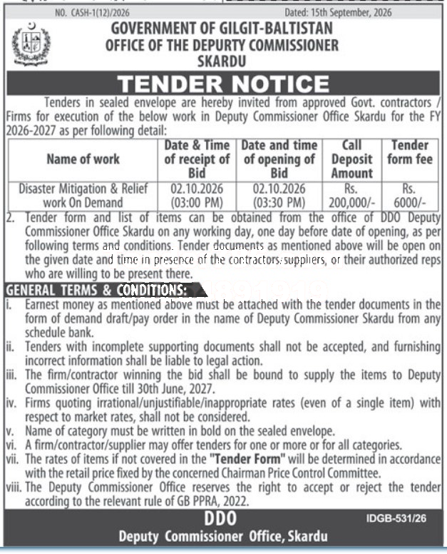 Tender Document