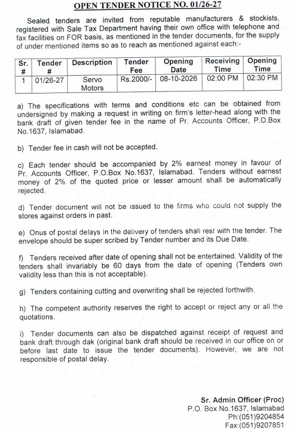 Tender Document