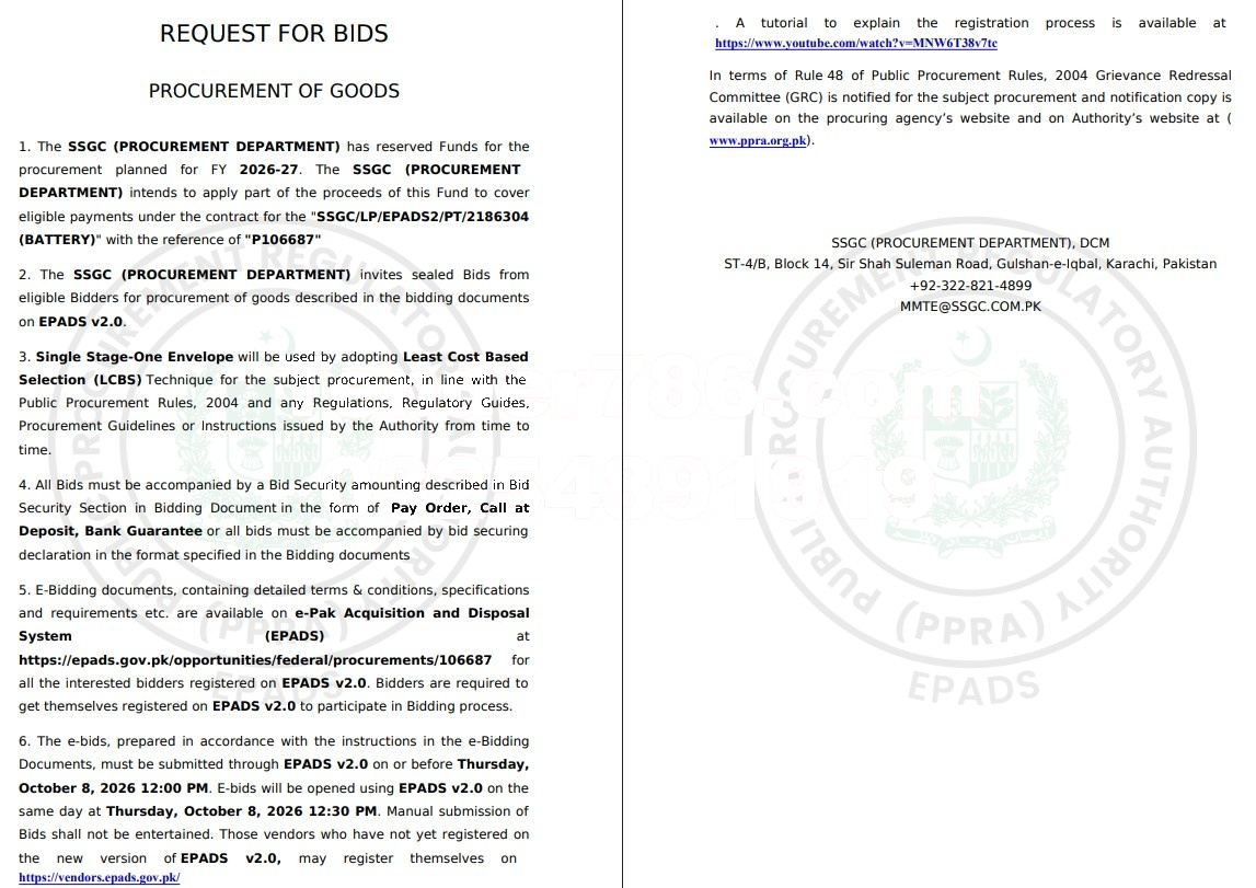 Tender Document
