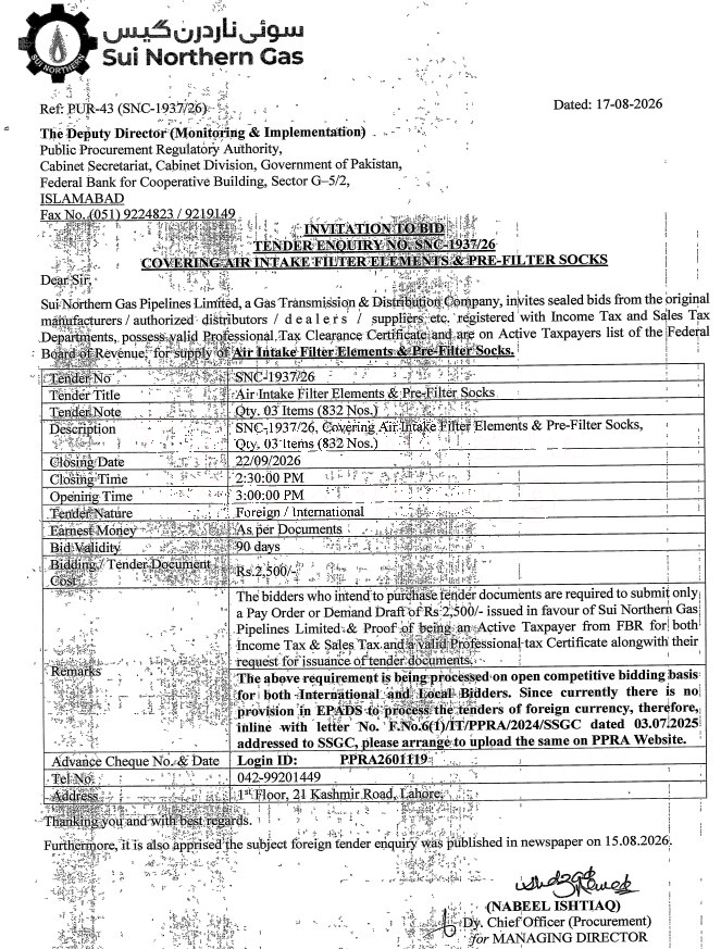 Tender Document
