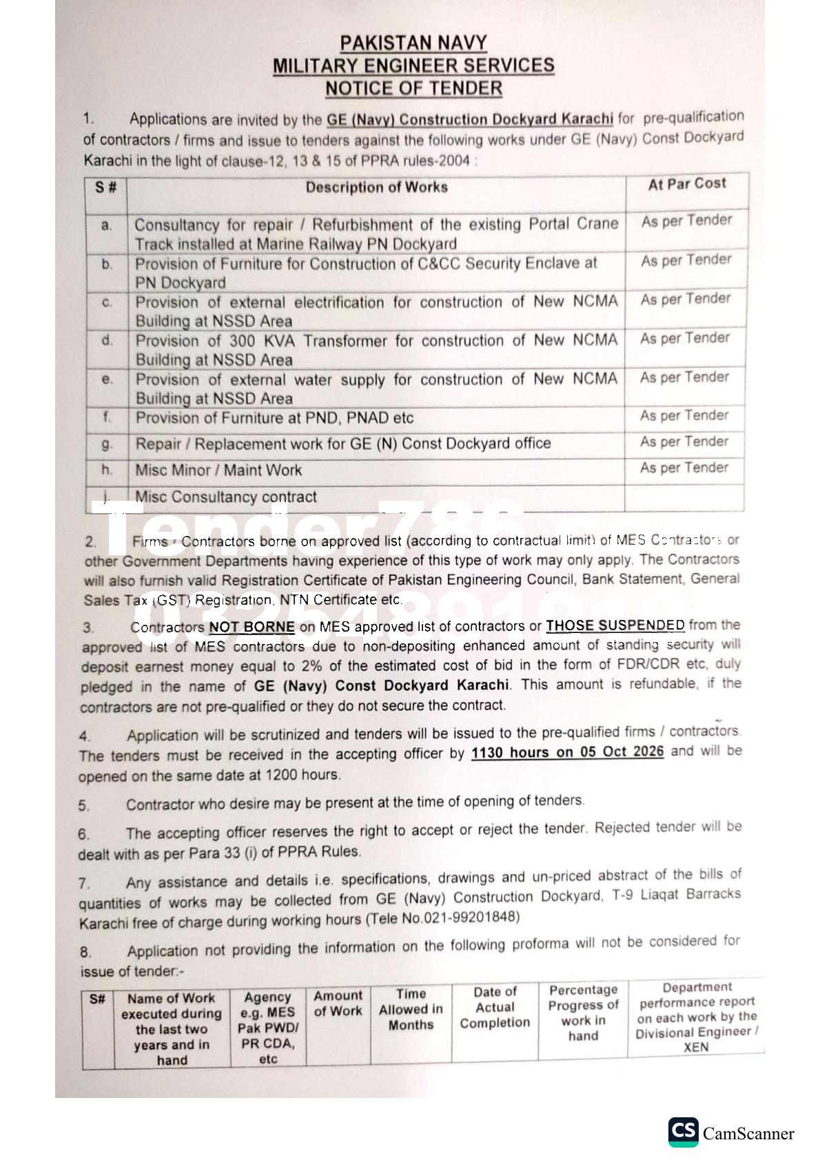 Tender Document