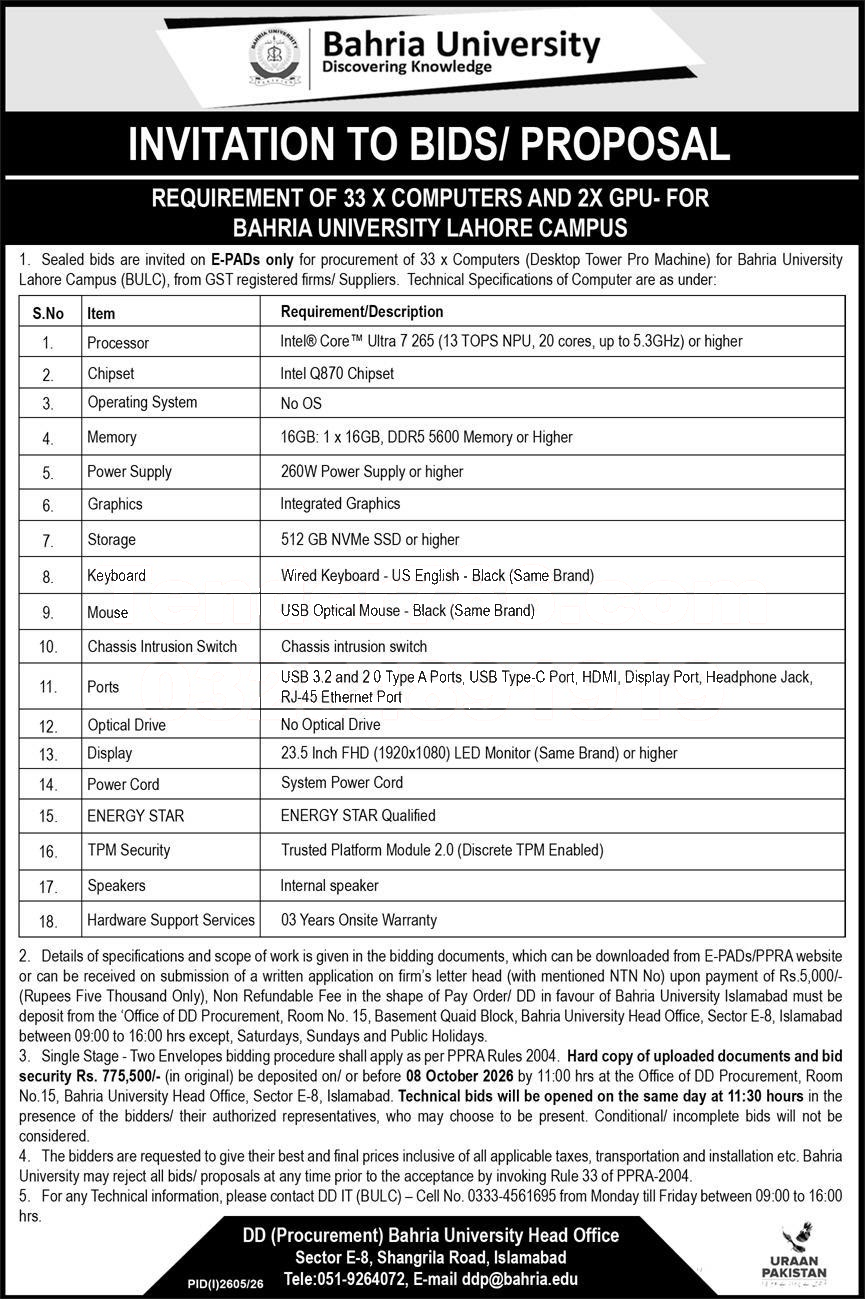 Tender Document