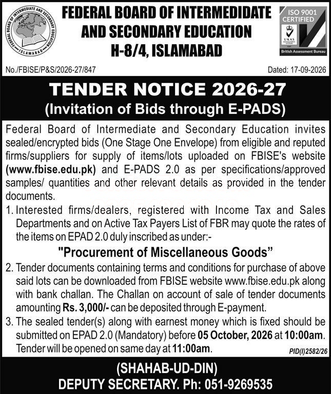 Tender Document