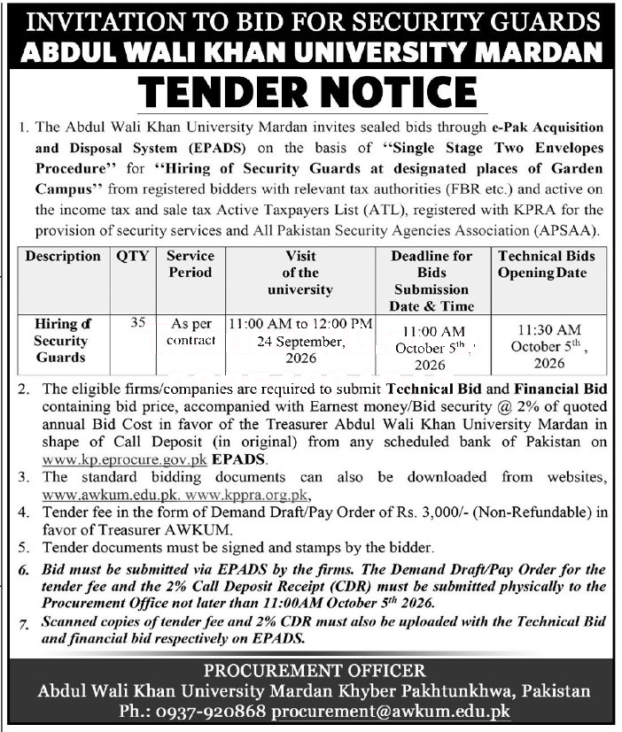 Tender Document