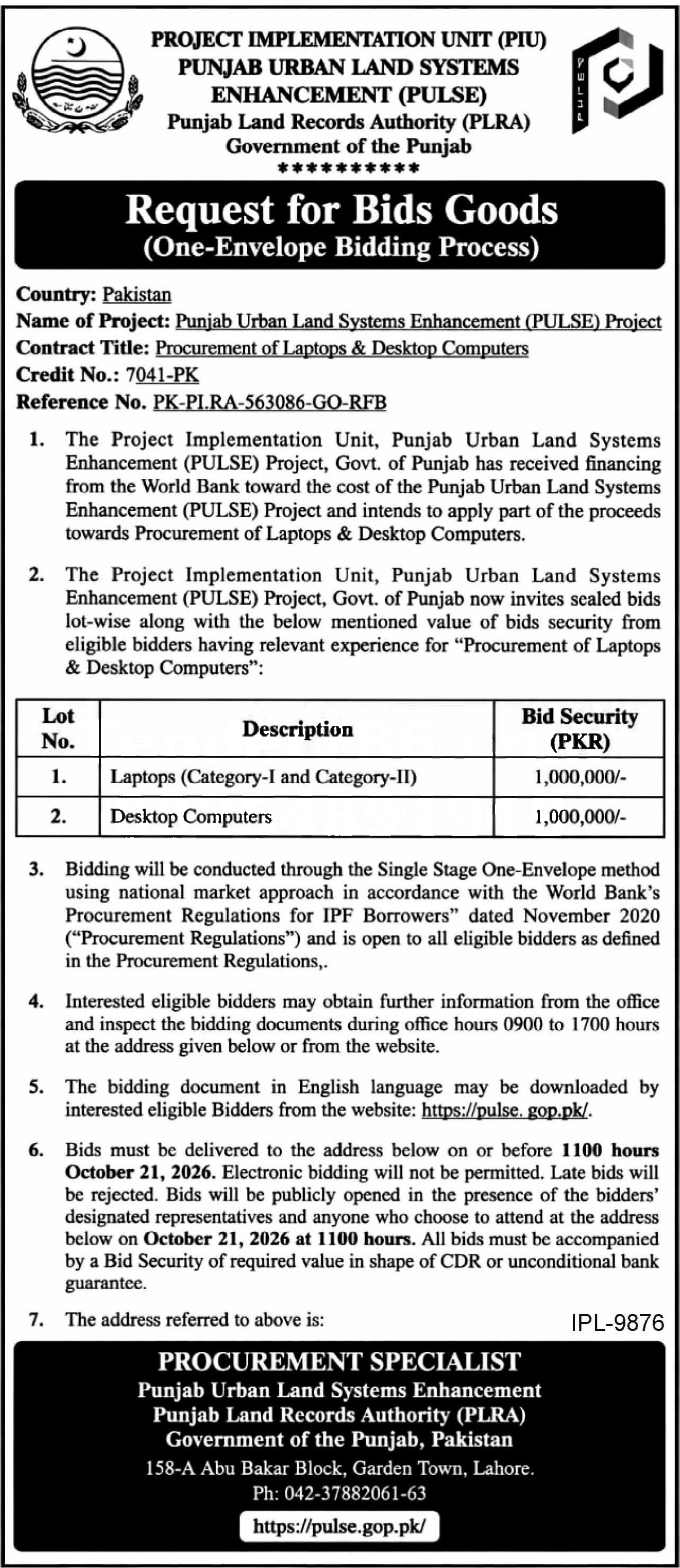 Tender Document