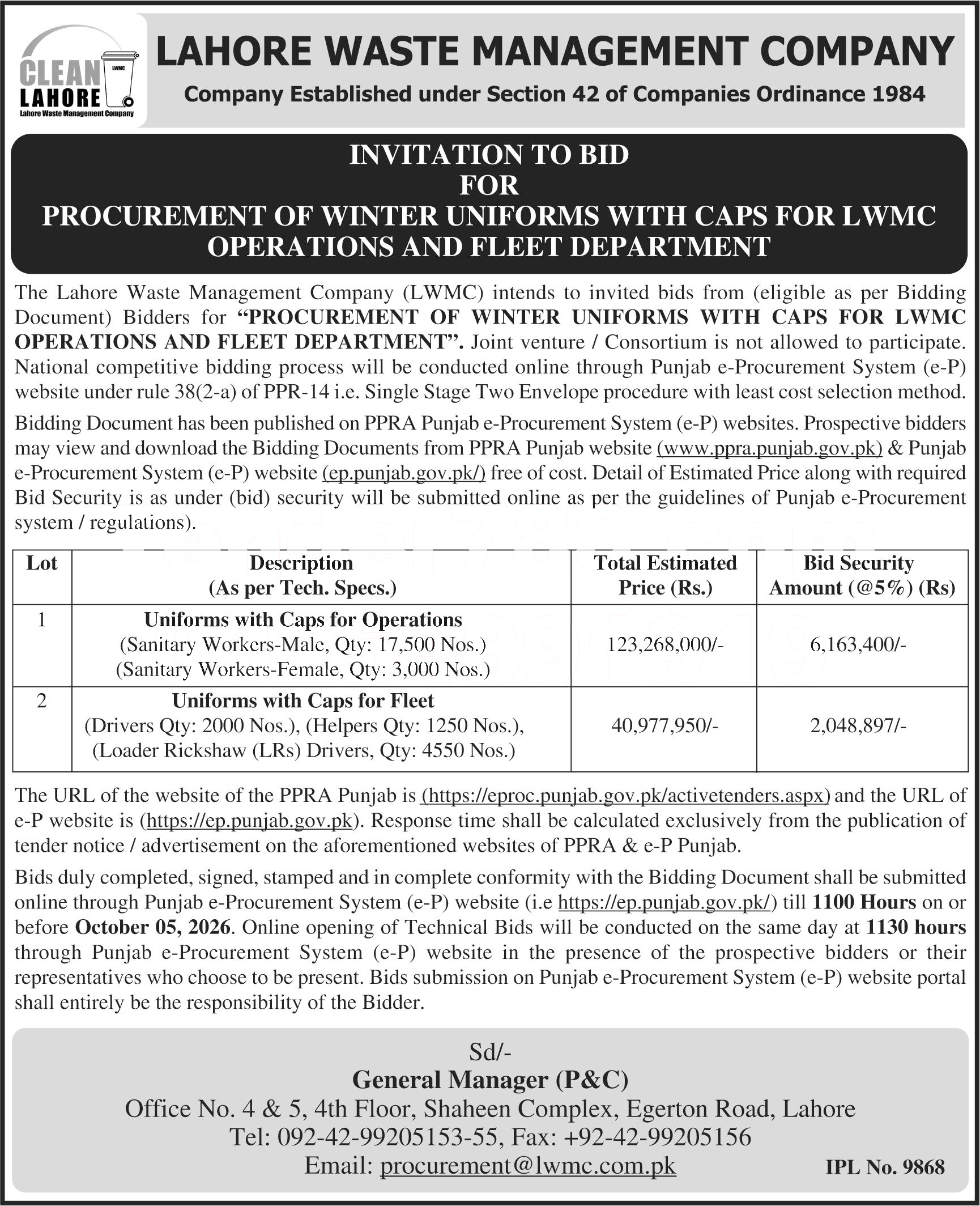 Tender Document