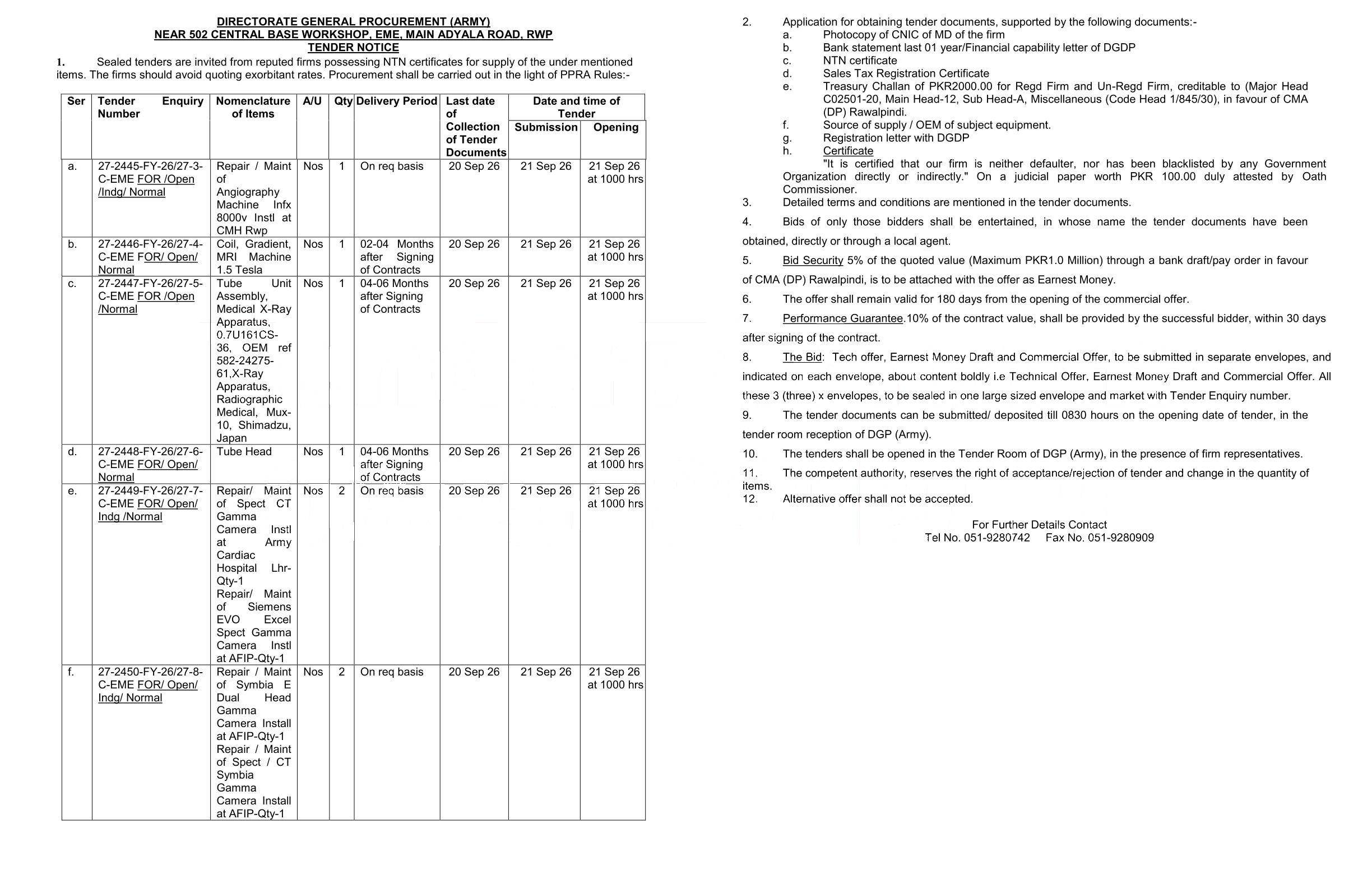 Tender Document