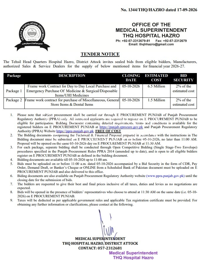 Tender Document