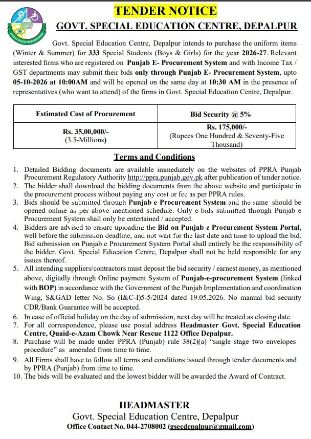 Tender Document