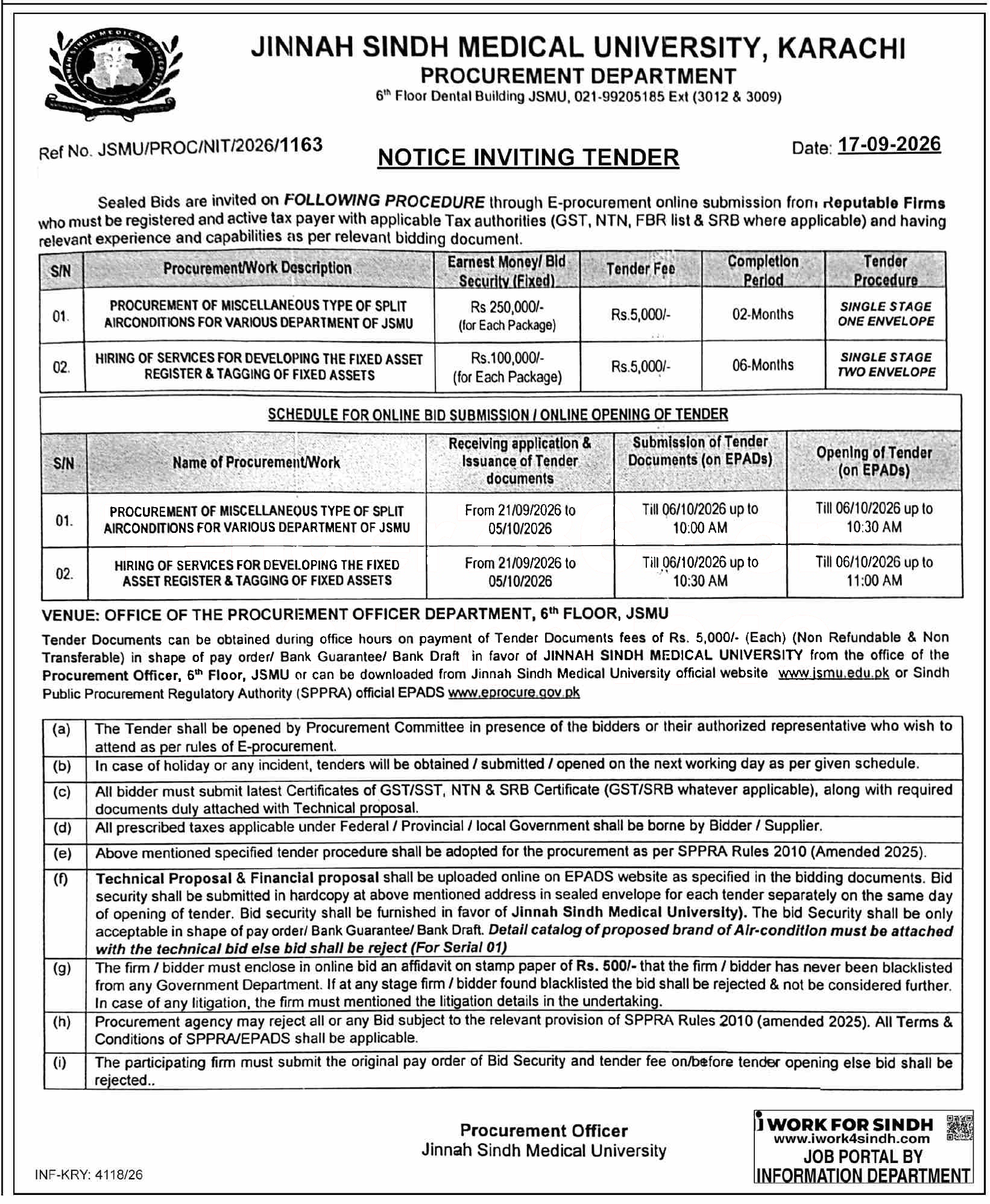 Tender Document