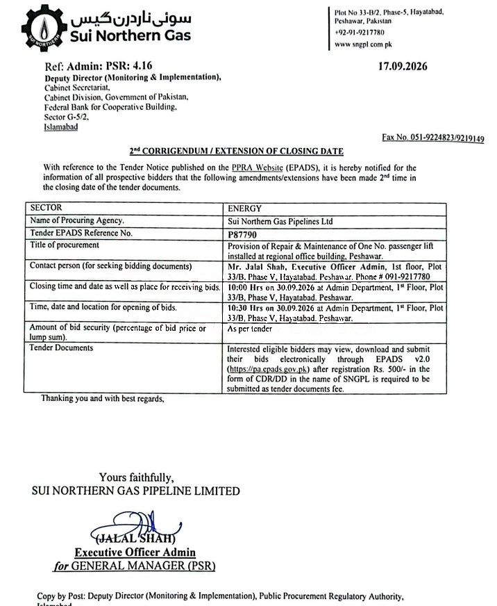 Tender Document