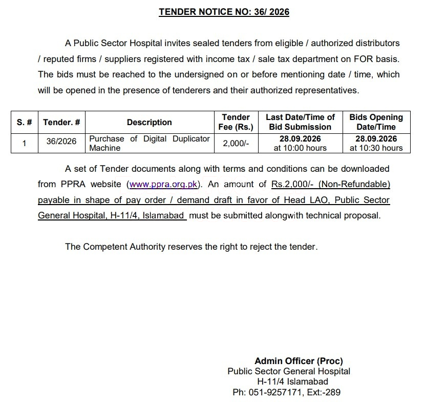 Tender Document