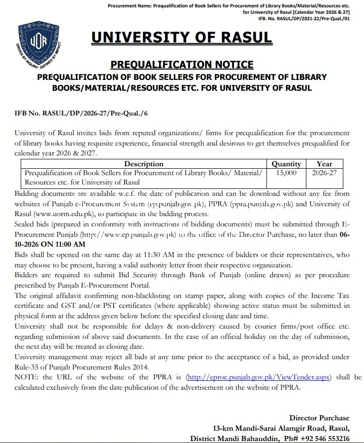 Tender Document
