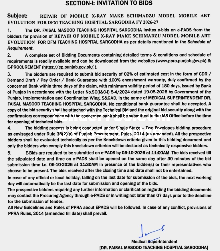 Tender Document